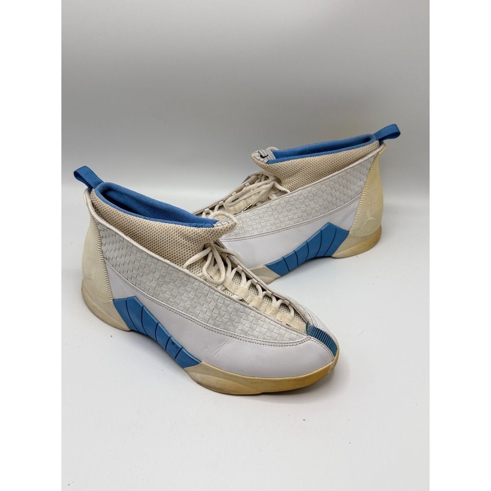 Nike Air Jordan 15 XV OG Columbia 1999 White Blue Size 12.5 Sneakers 136029-141